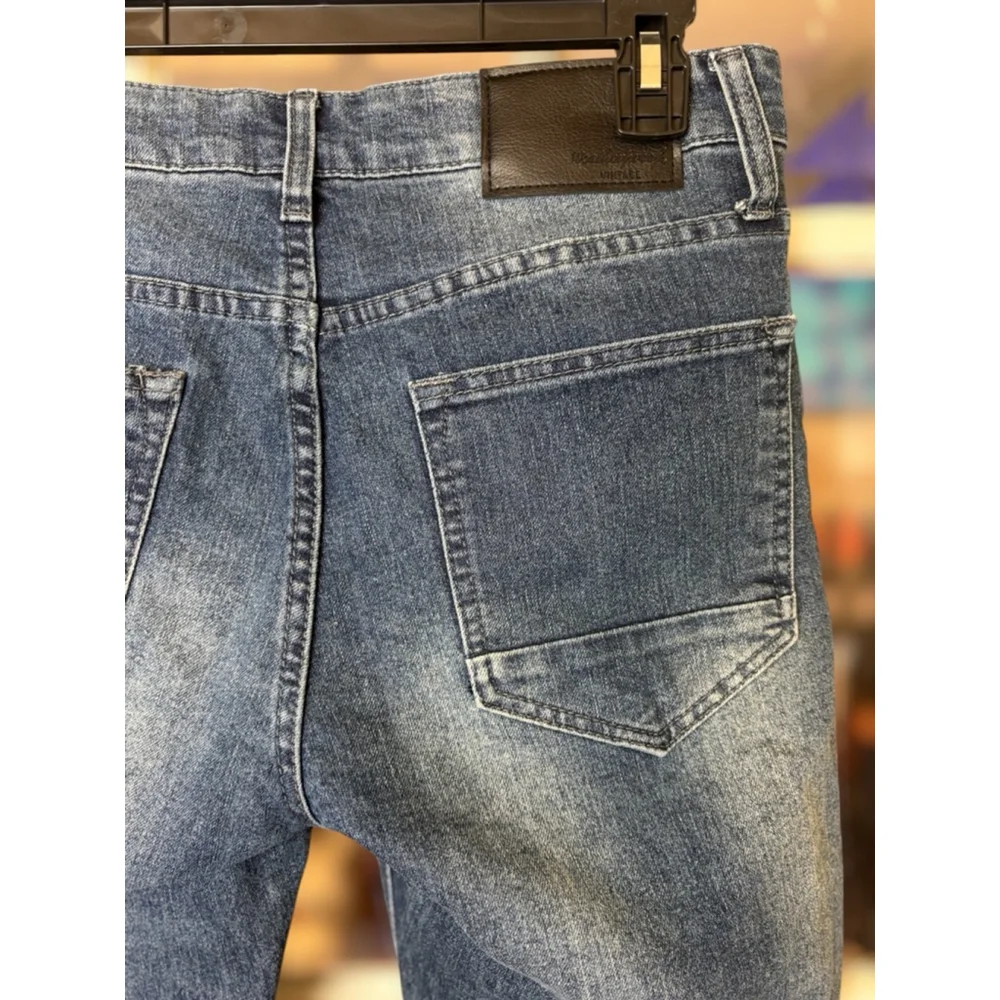 Weatherproof Vintage Men’s 32x29 Blue Slim Fit Stretch Denim Jeans Rugged Casual